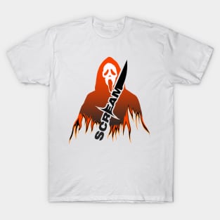 scream VI  (Scream 6)  scary horror movie graphic design by ironpalette T-Shirt